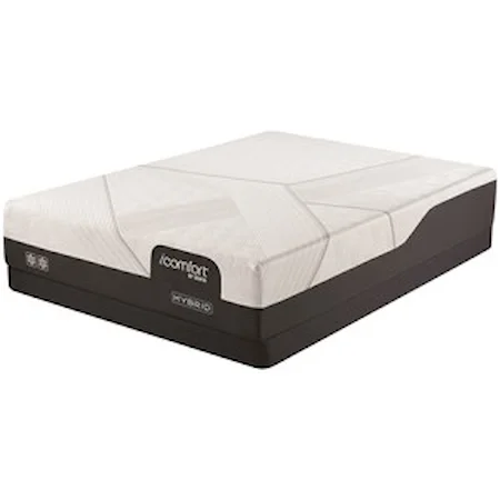 Queen 12 1/2" Firm Hybrid Mattress and 5" Low Profile Foundation